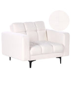 Armchair ALNES Boucle White
