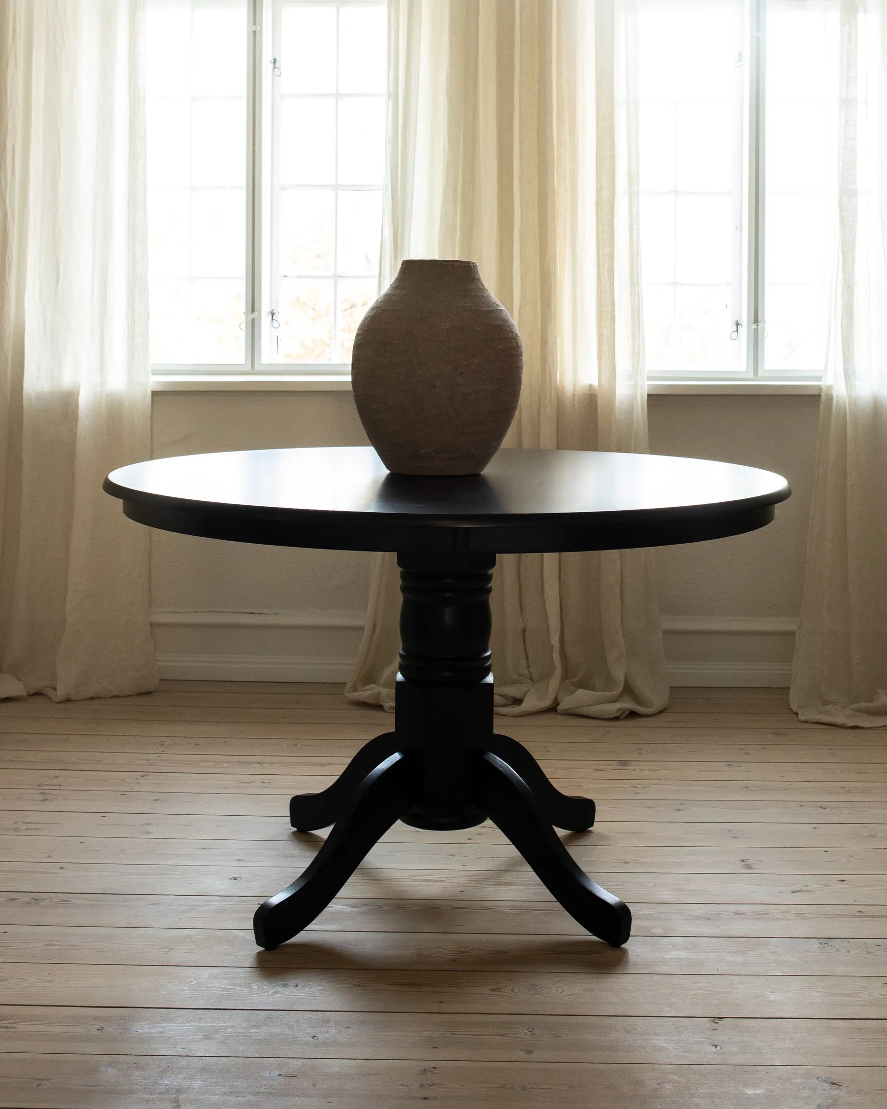 Dining Table AKRON Black 120 cm 120 cm