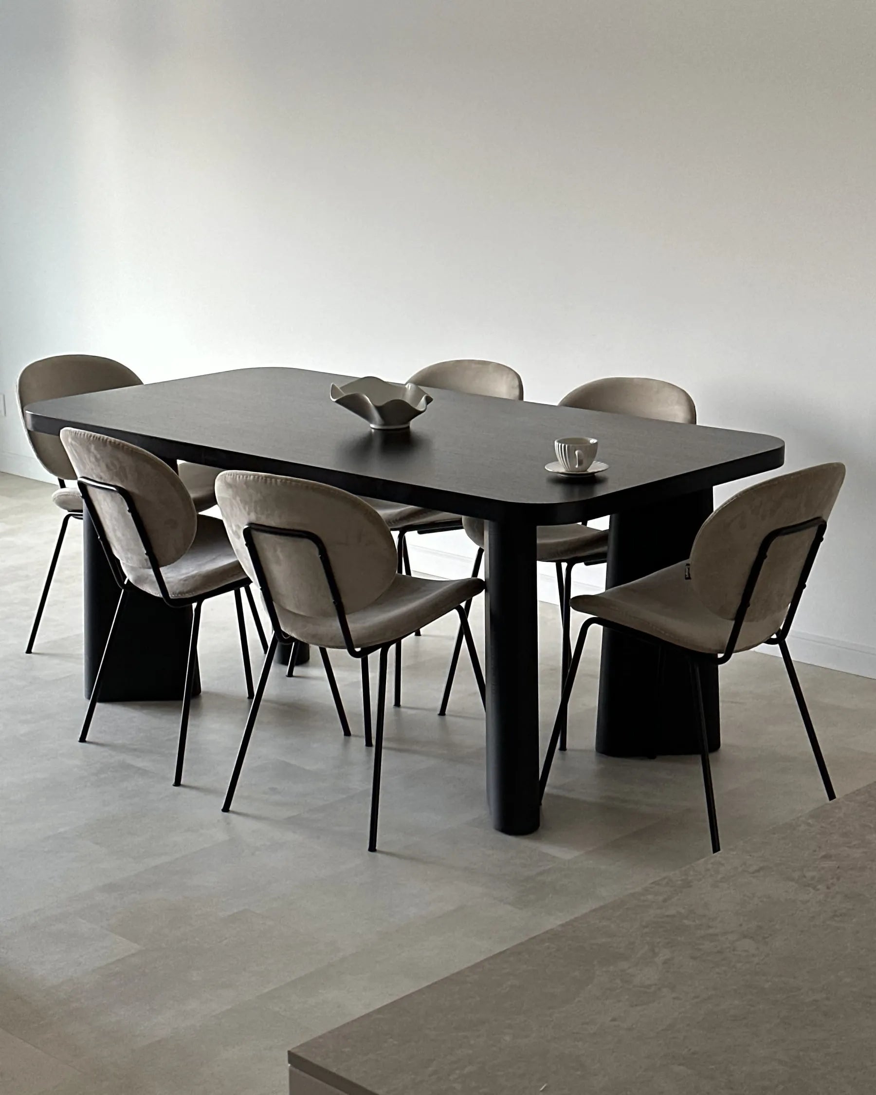 Dining Table ATLIN Black 180 cm 90 cm