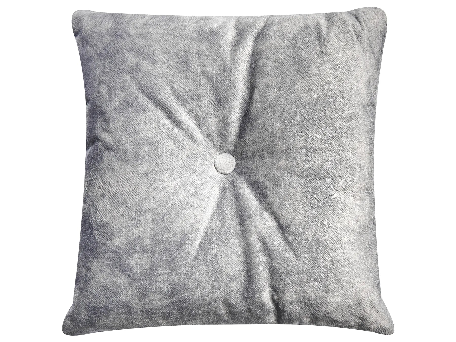 Right-Hand Chaise Lounge LATTES Velvet Grey with Cushion