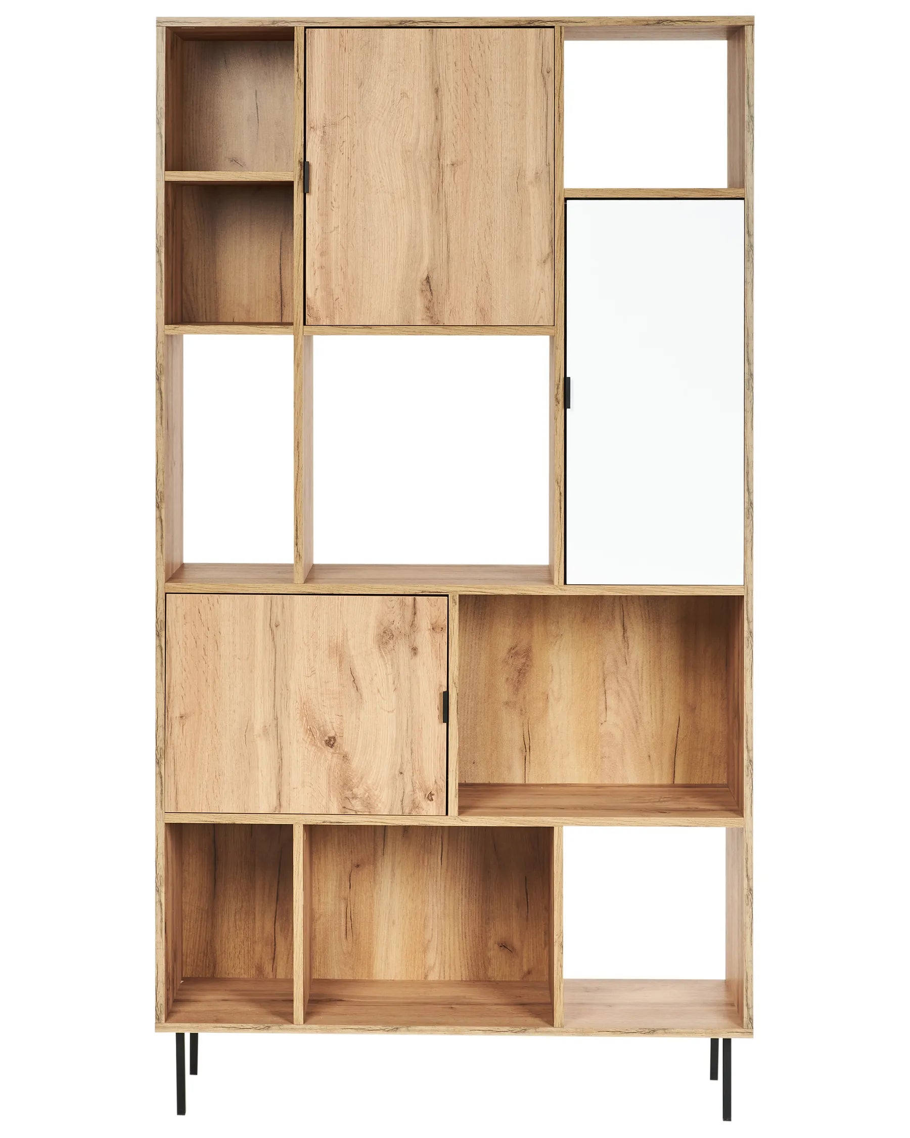 5 Tier Shelving Unit AMOS 185 cm Light Brown