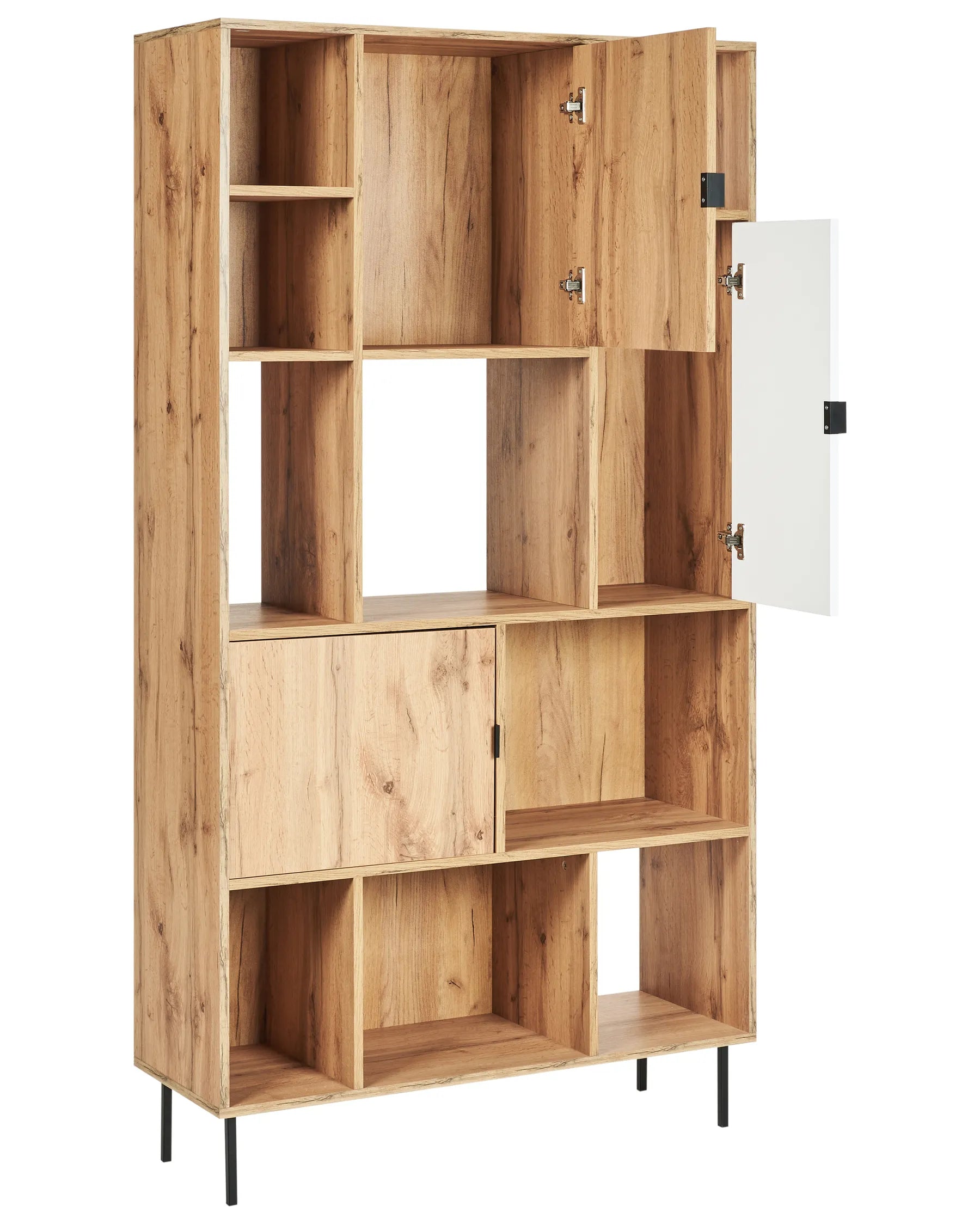 5 Tier Shelving Unit AMOS 185 cm Light Brown