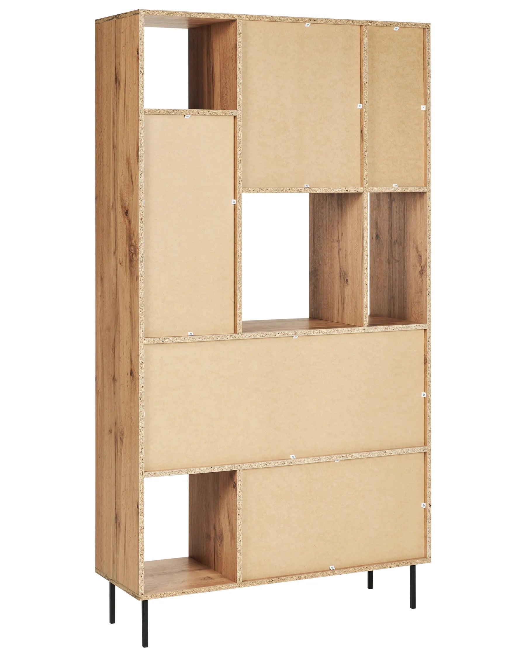 5 Tier Shelving Unit AMOS 185 cm Light Brown