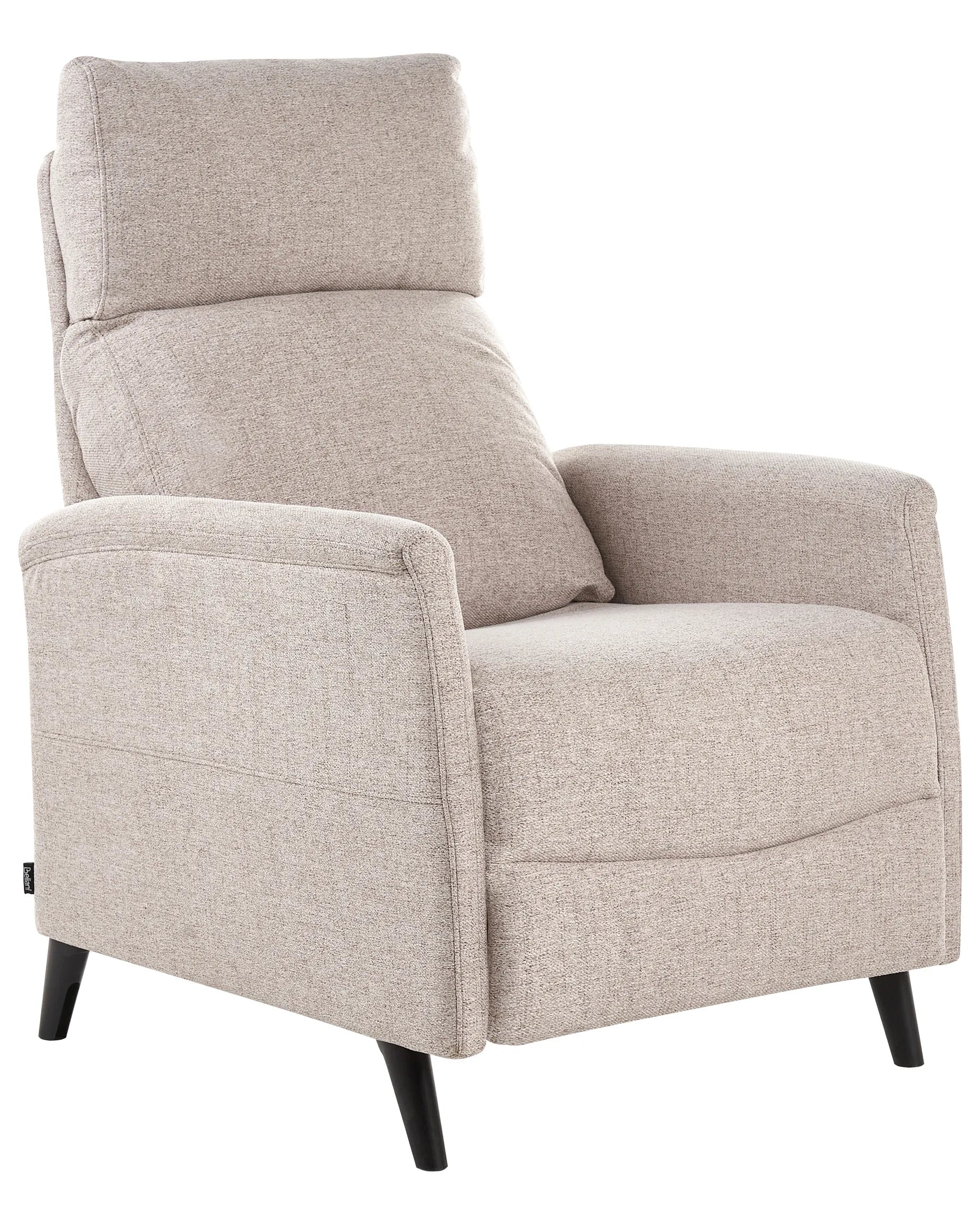Recliner Chair SELVIK With Footrest Fabric Taupe