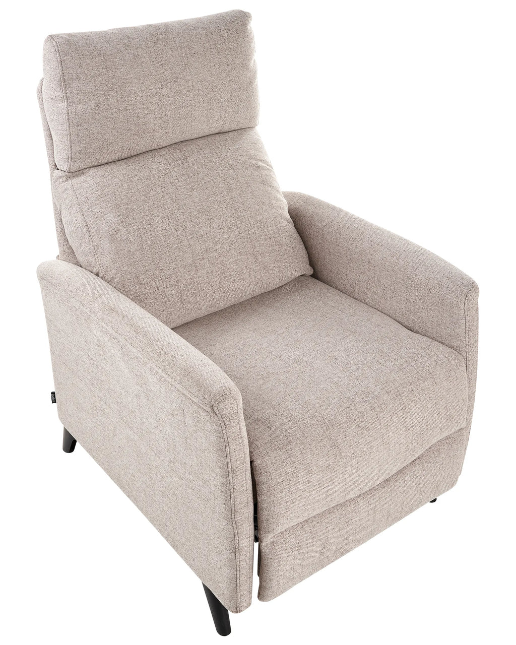 Recliner Chair SELVIK With Footrest Fabric Taupe