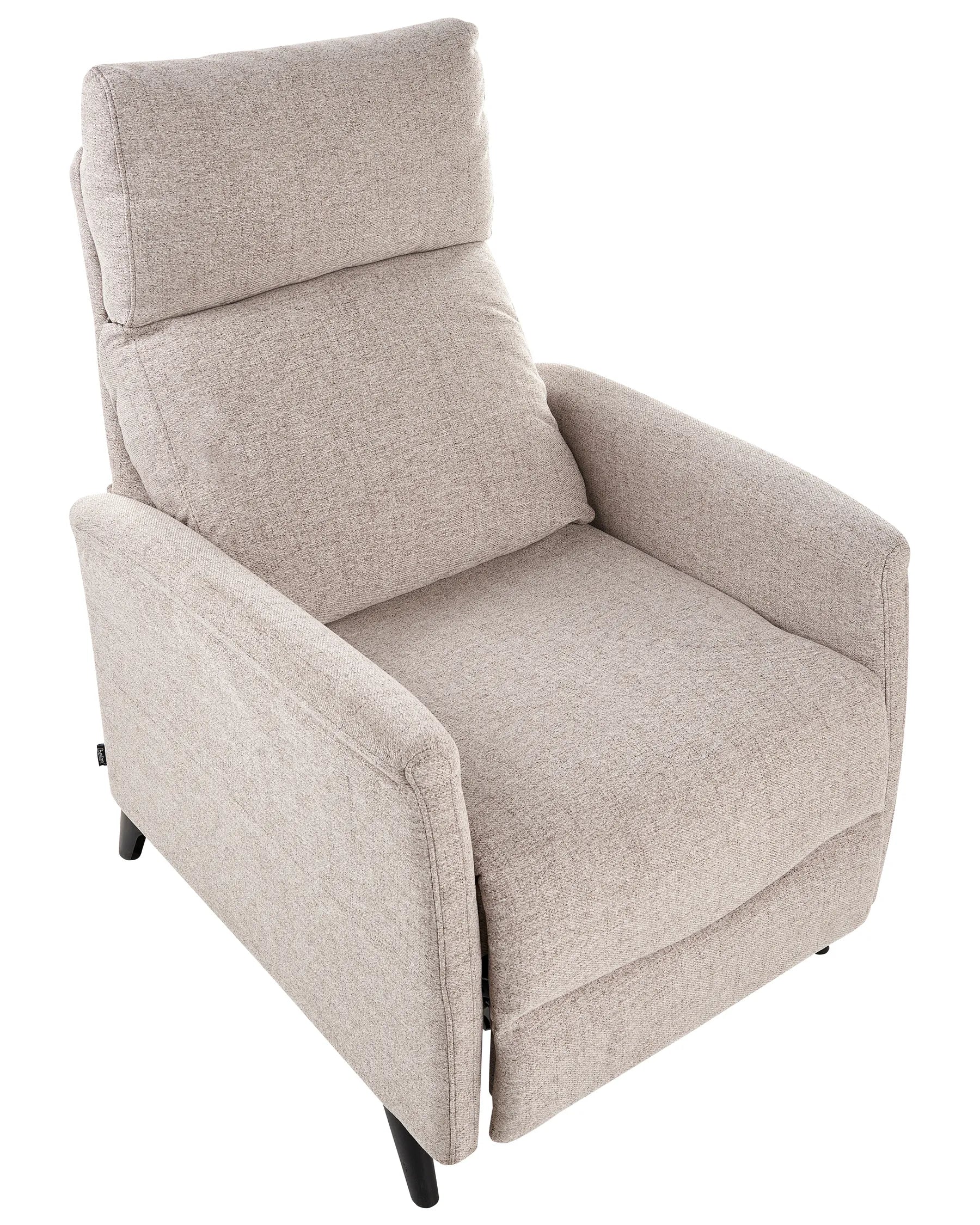 Recliner Chair SELVIK With Footrest Fabric Taupe