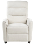 Recliner Chair SANDE With Footrest Fabric Off-White