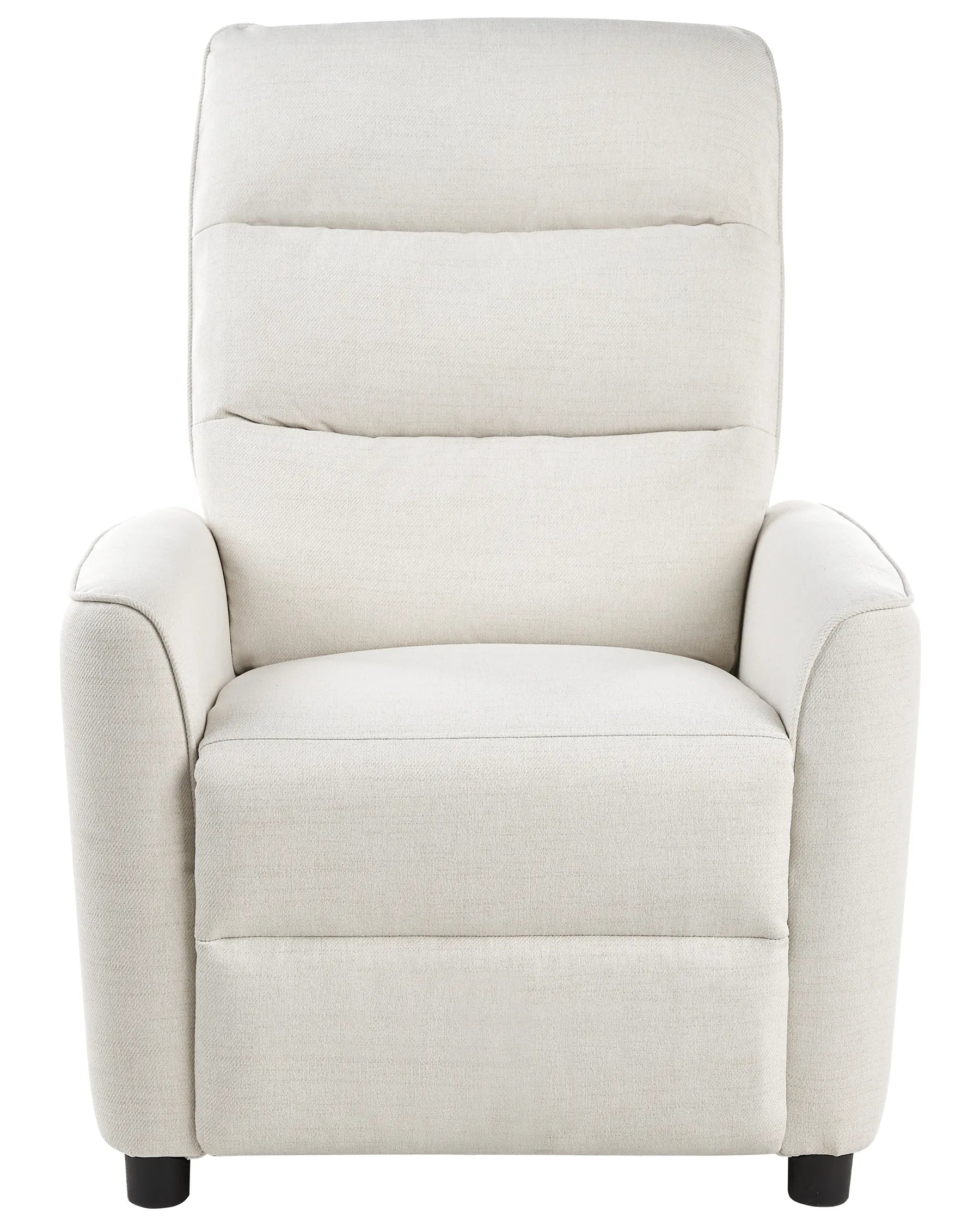 Recliner Chair SANDE With Footrest Fabric Off-White