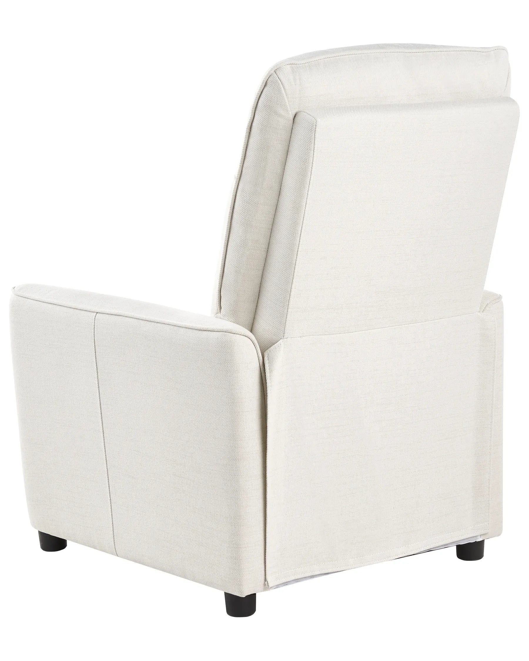 Recliner Chair SANDE With Footrest Fabric Off-White
