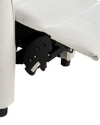 Recliner Chair SANDE With Footrest Fabric Off-White