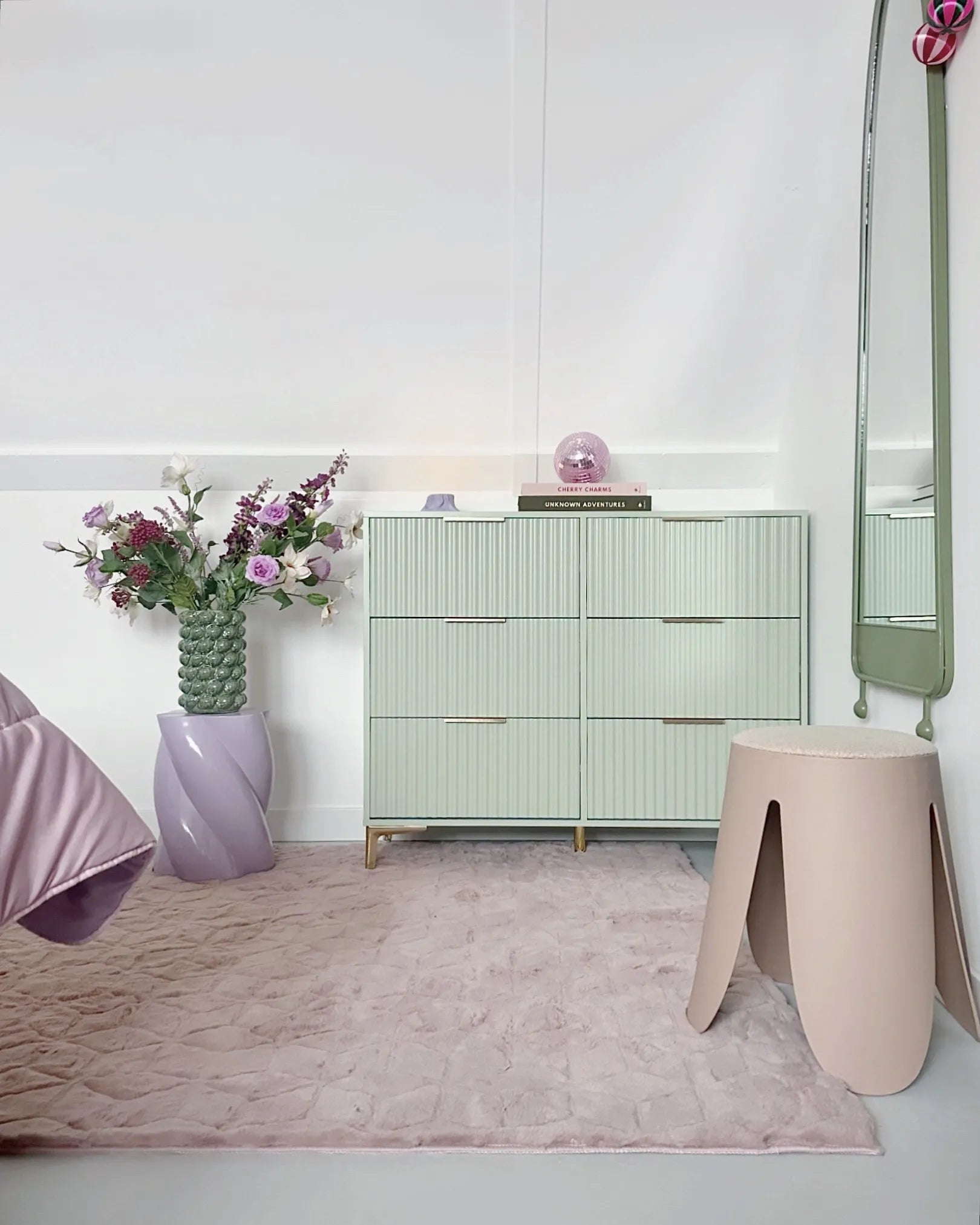 6 Drawer Chest WALCOTT Light Green