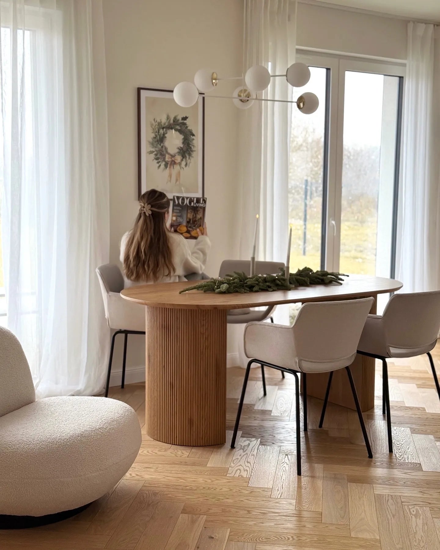 Set of 2 Dining Chairs Light Grey