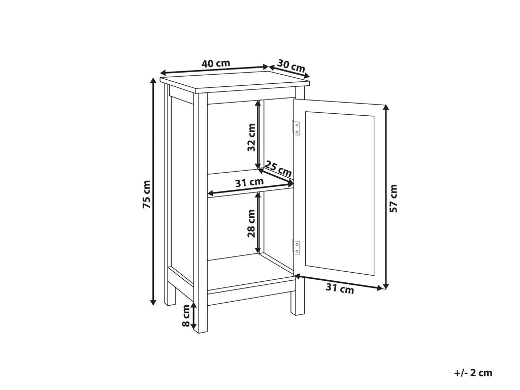 Bathroom Cabinet ALAMOS 40 cm White