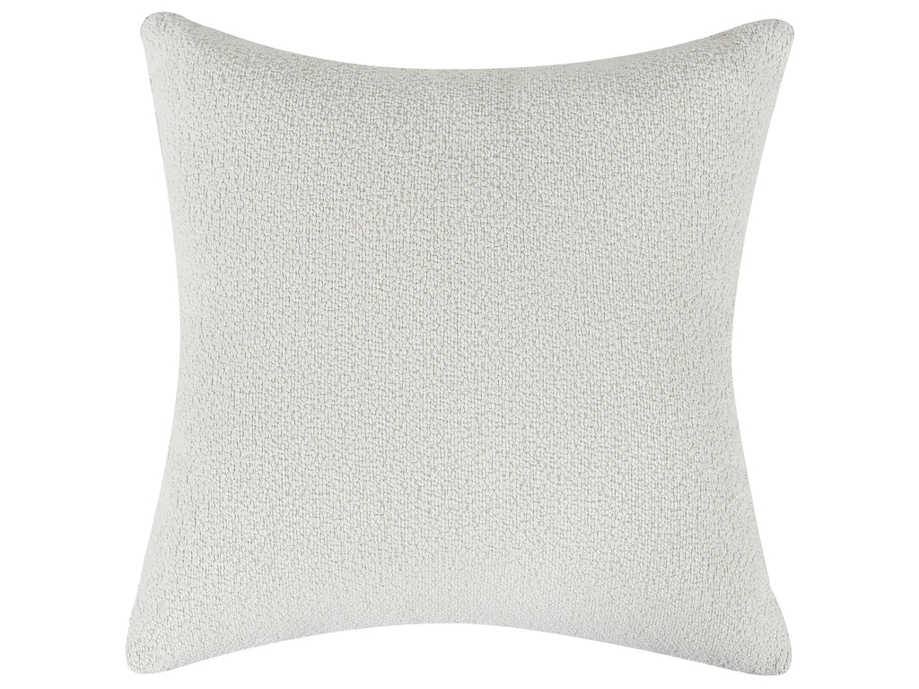 Corner Sofa 3 Seater HOLT Boucle White with Ottoman Left Hand