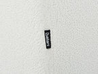Corner Sofa 3 Seater HOLT Boucle White with Ottoman Left Hand