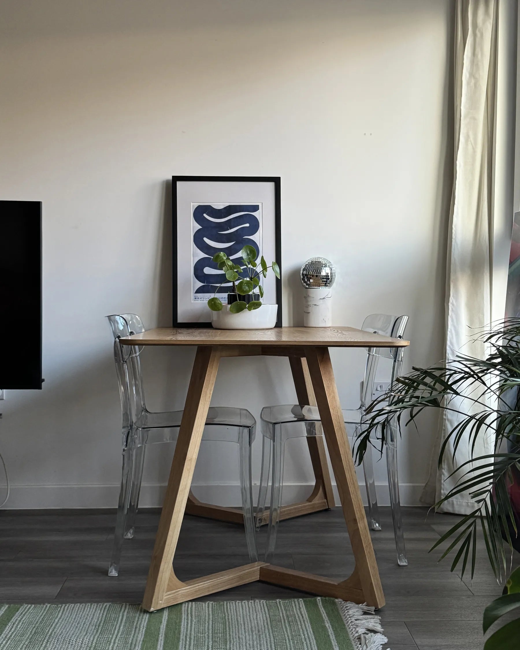 Set of 2 Dining Chairs COVINGTON Transparent