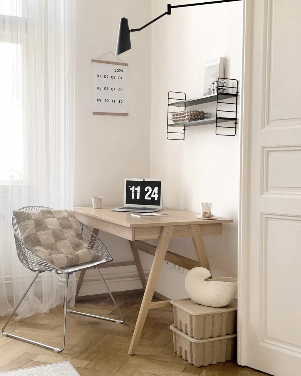 Set of 2 Dining Chairs Metal Silver