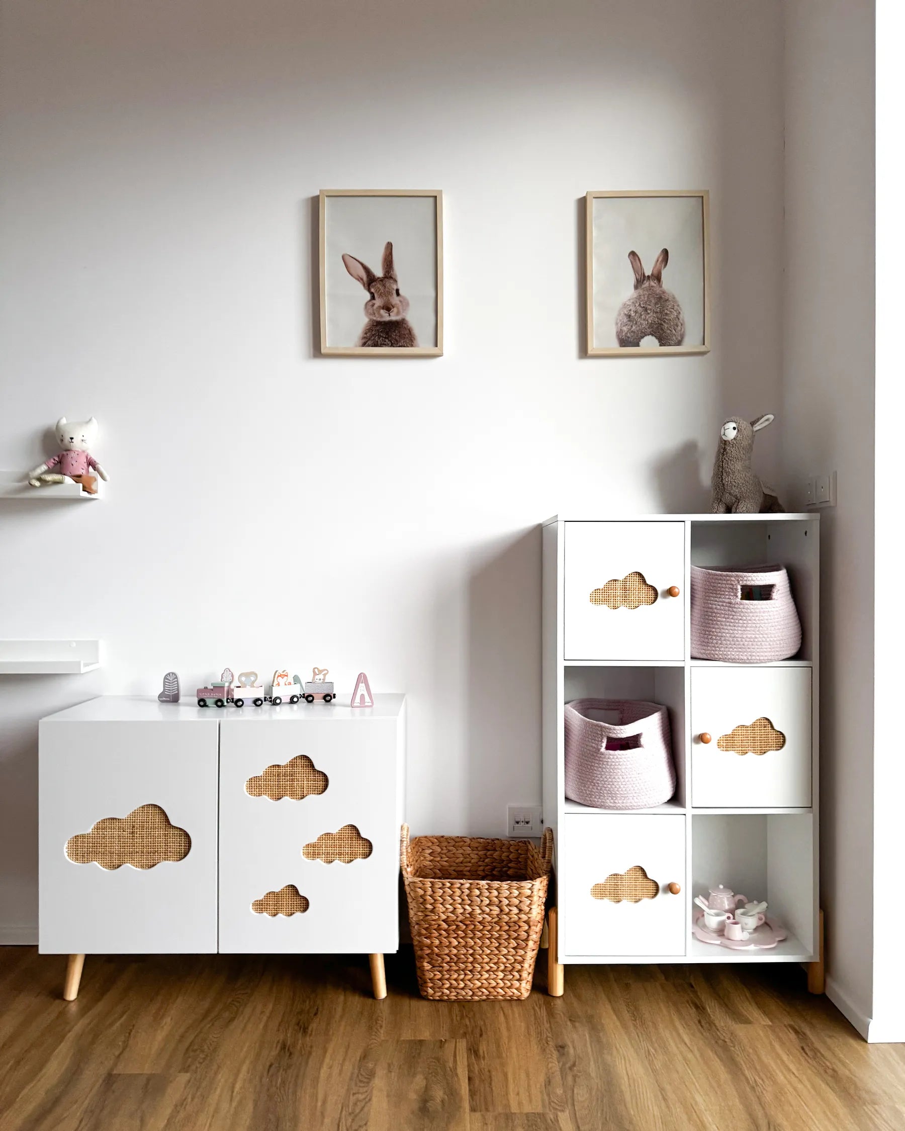 Shelving Unit CLOUDY 111 cm White