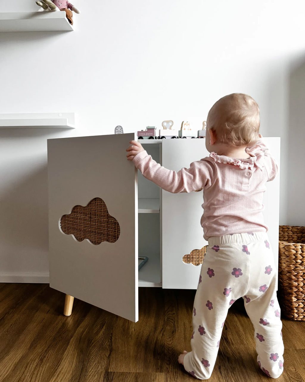 Shelving Unit CLOUDY 111 cm White