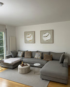 Corner Sofa 5 Seater LILVIKEN Fabric Taupe