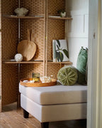 Ottoman FEVIK Fabric Beige