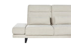 Corner Sofa 4 Seater IKAST  Fabric Light Beige Left Hand