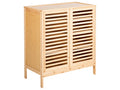 Shoe Storage Cabinet MIDWOOD Bamboo Wood Light Brown