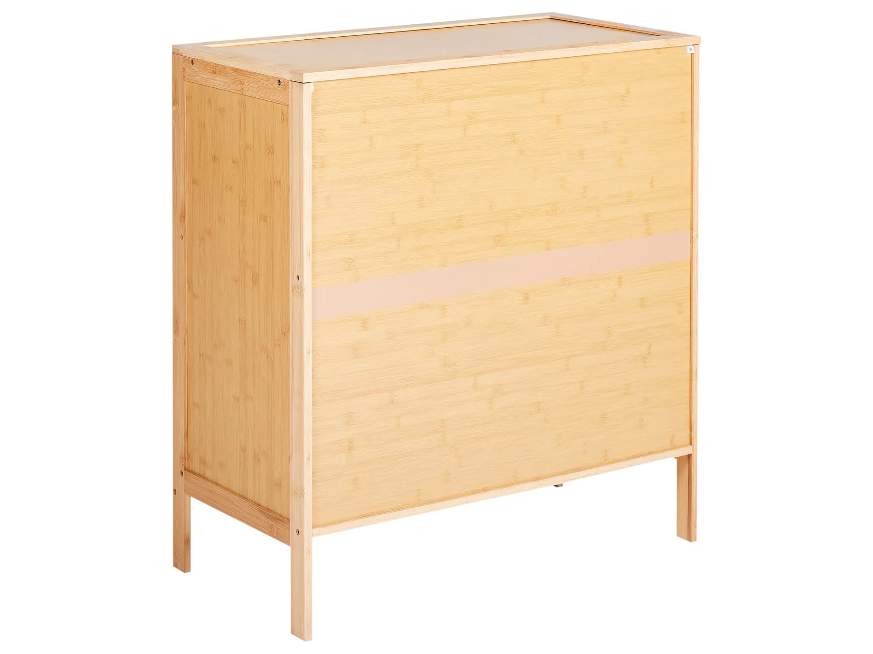 Shoe Storage Cabinet MIDWOOD Bamboo Wood Light Brown