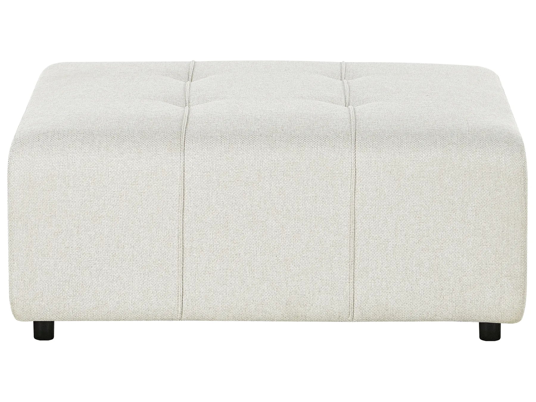 Ottoman INNVIK Fabric Light Beige