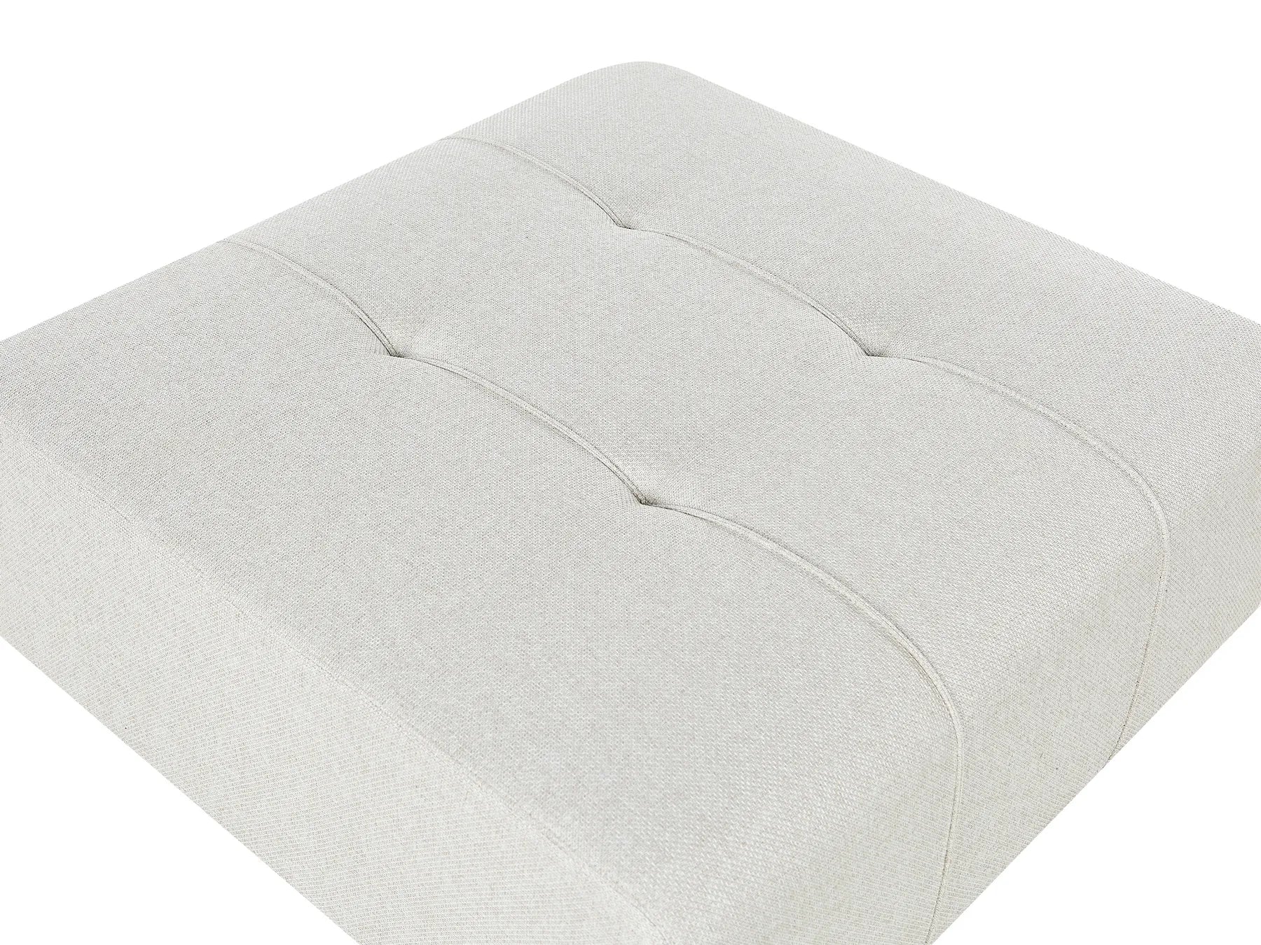 Ottoman INNVIK Fabric Light Beige