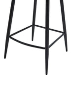 Set of 2 Bar Chairs AMITY Fabric Light Beige