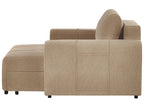 Chaise Longue INNVIK Fabric Brown with Storage