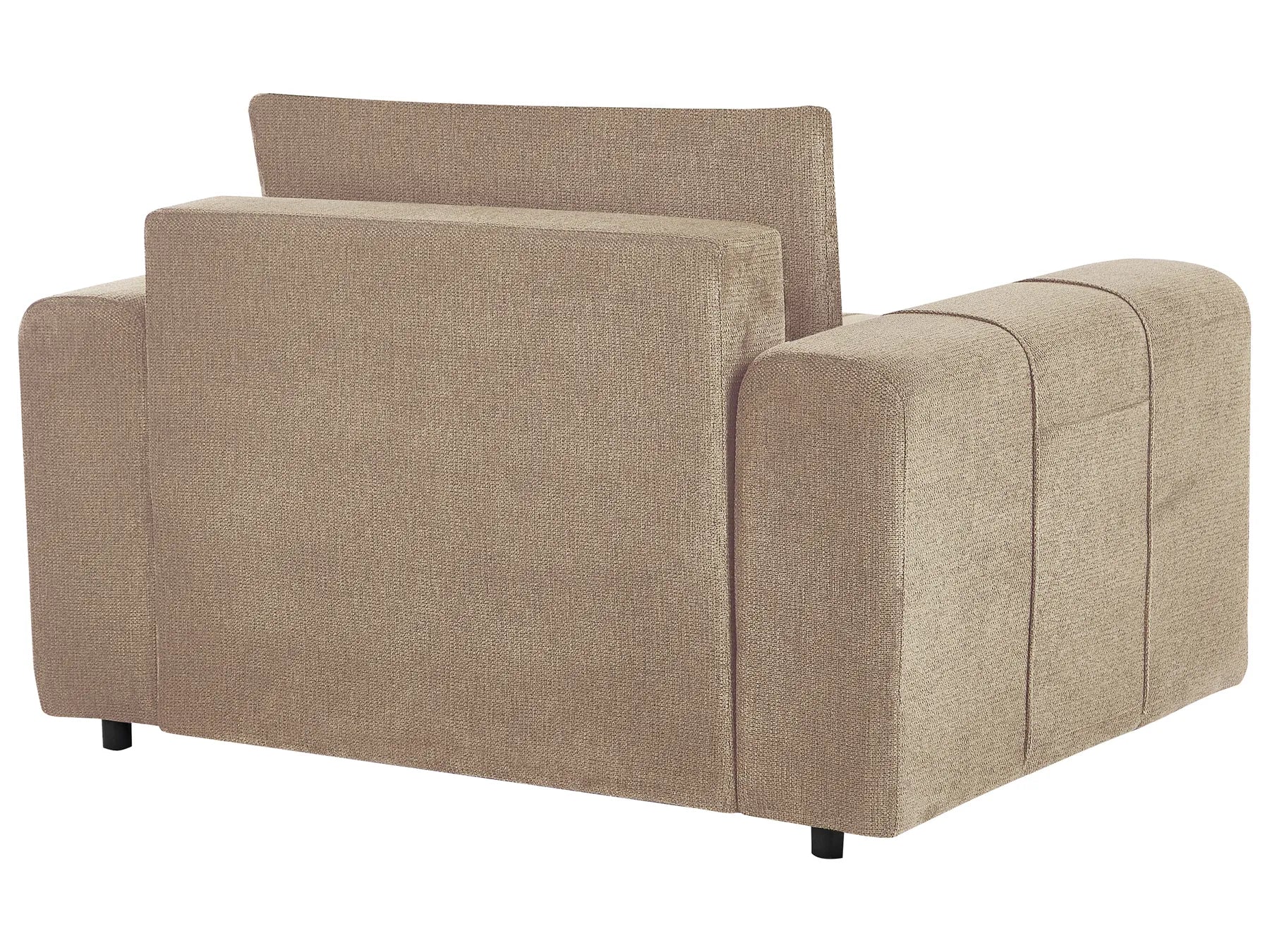 Chaise Longue INNVIK Fabric Brown with Storage