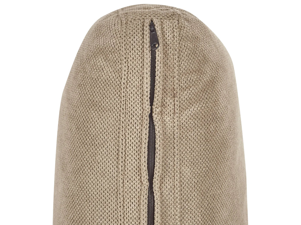 Chaise Longue INNVIK Fabric Brown with Storage