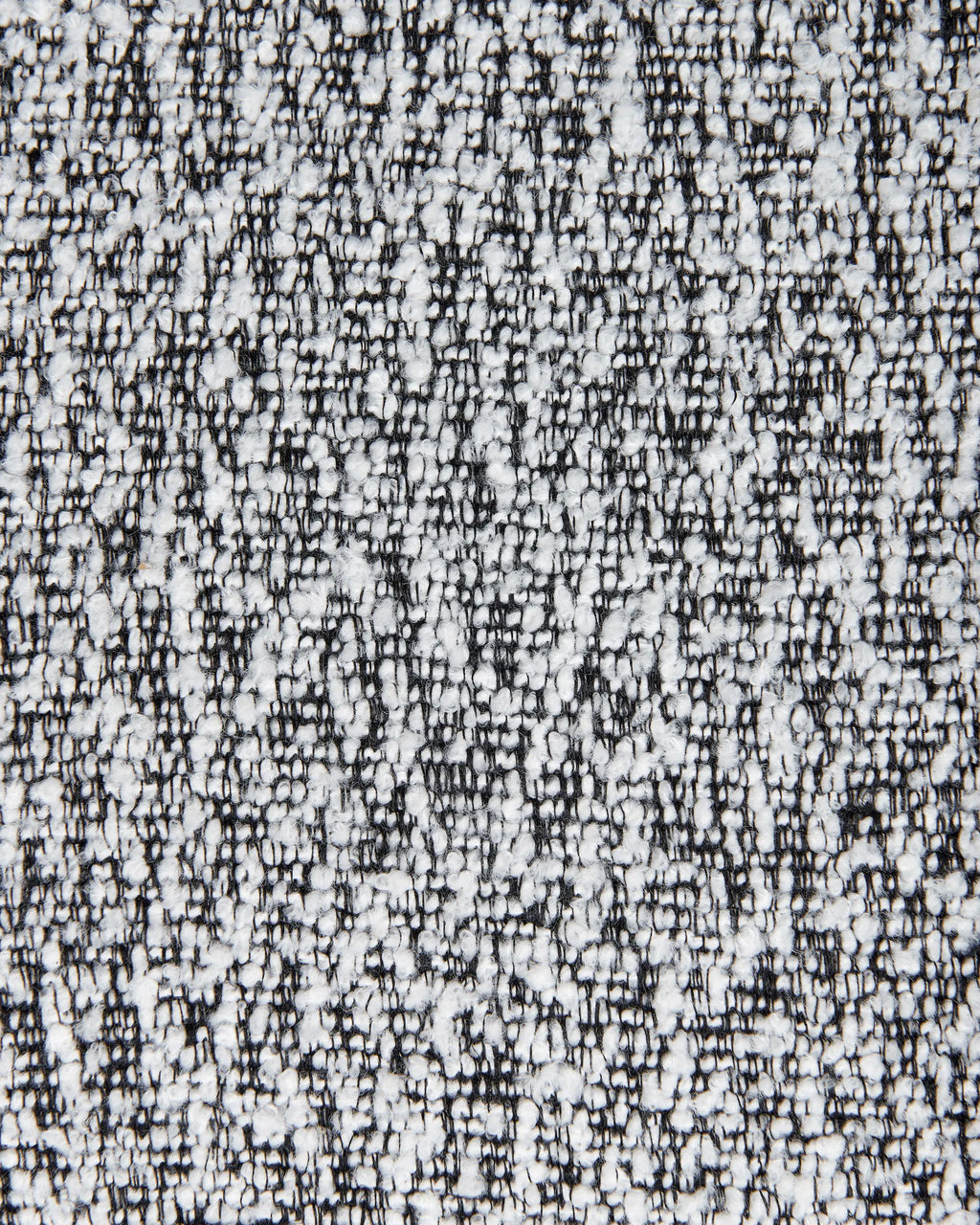 Dining Chair Swivel Boucle Black/ White