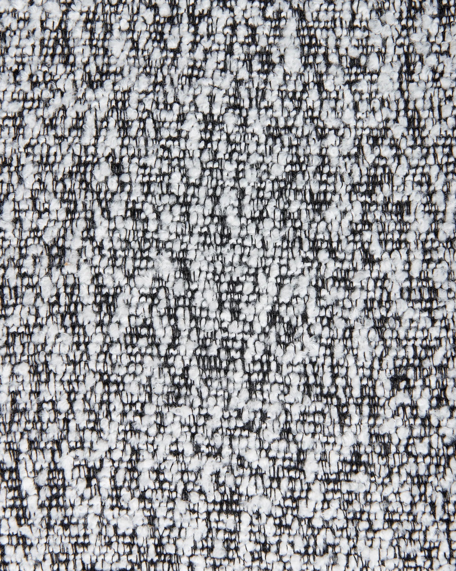 Dining Chair Swivel Boucle Black/ White