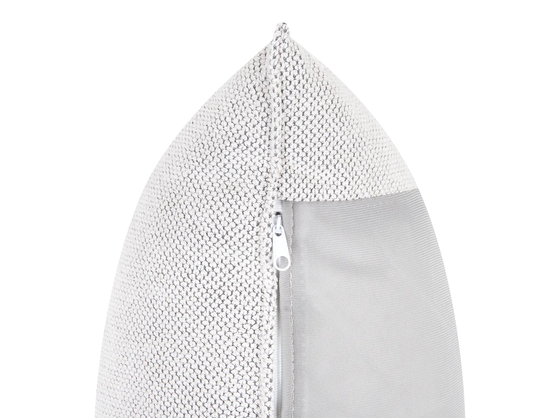 Corner Sofa 3 Seater VARDE Fabric Off-White Right Hand