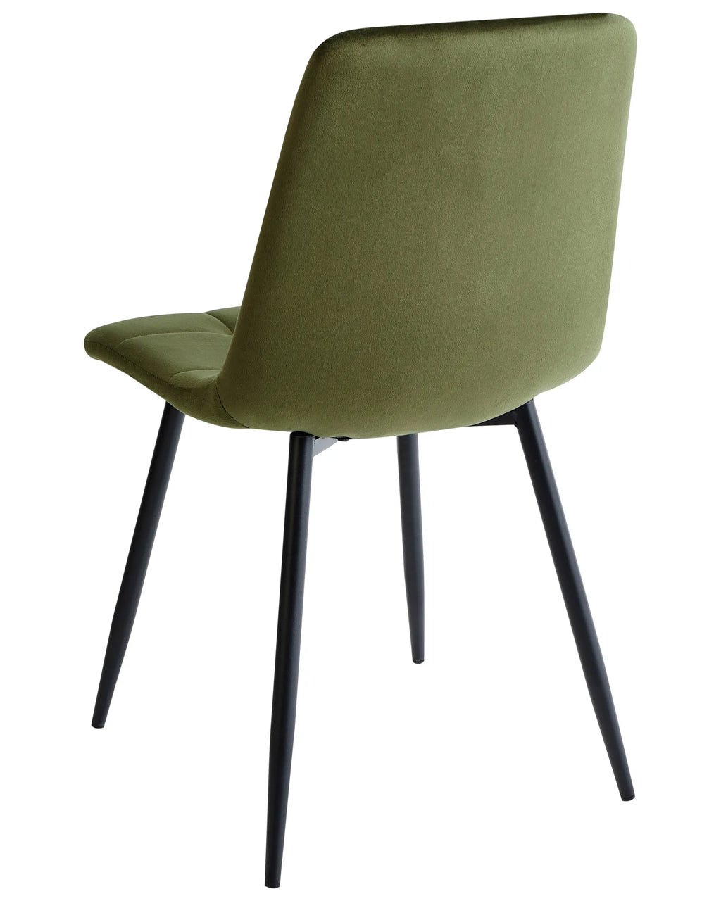 Set of 4 Dining Chairs Velvet Olive Green