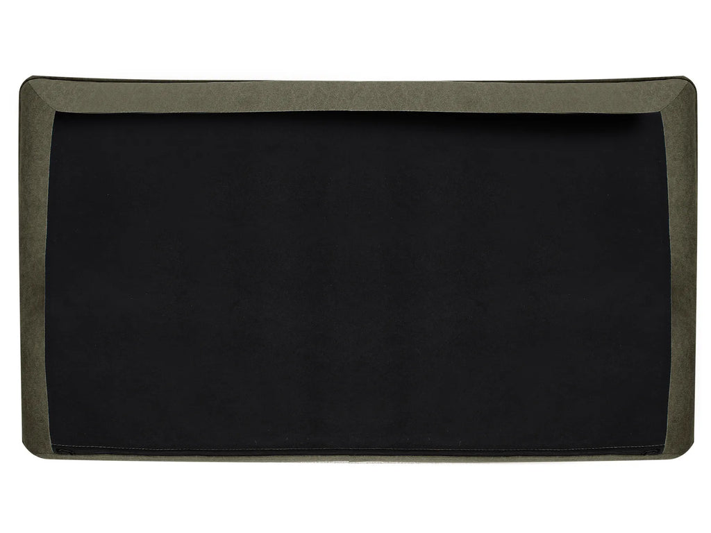 Corner Sofa 3 Seater ELVENES Fabric Dark Green Right Hand