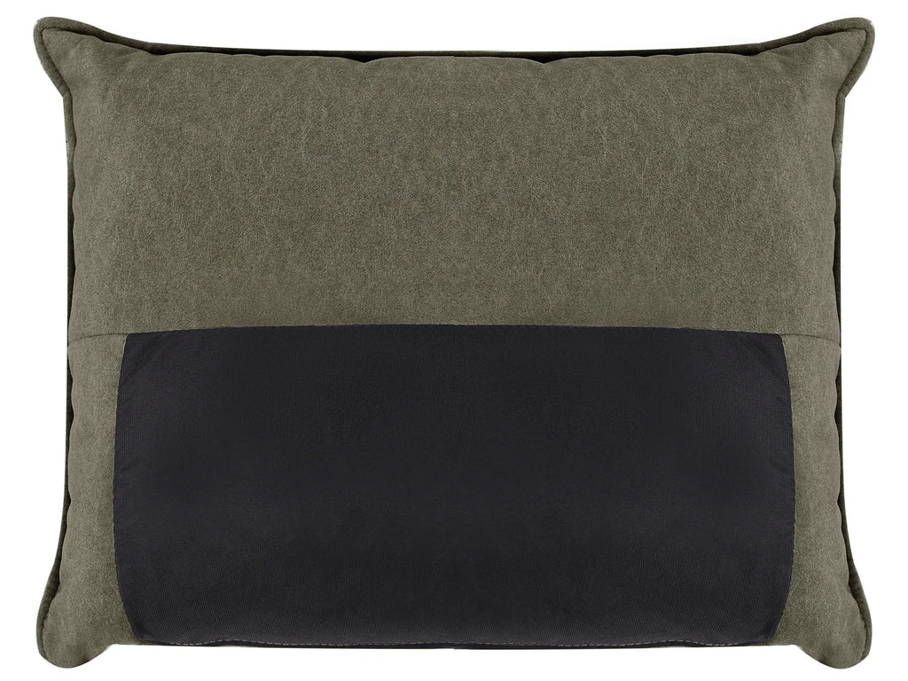 Corner Sofa 3 Seater ELVENES Fabric Dark Green Right Hand