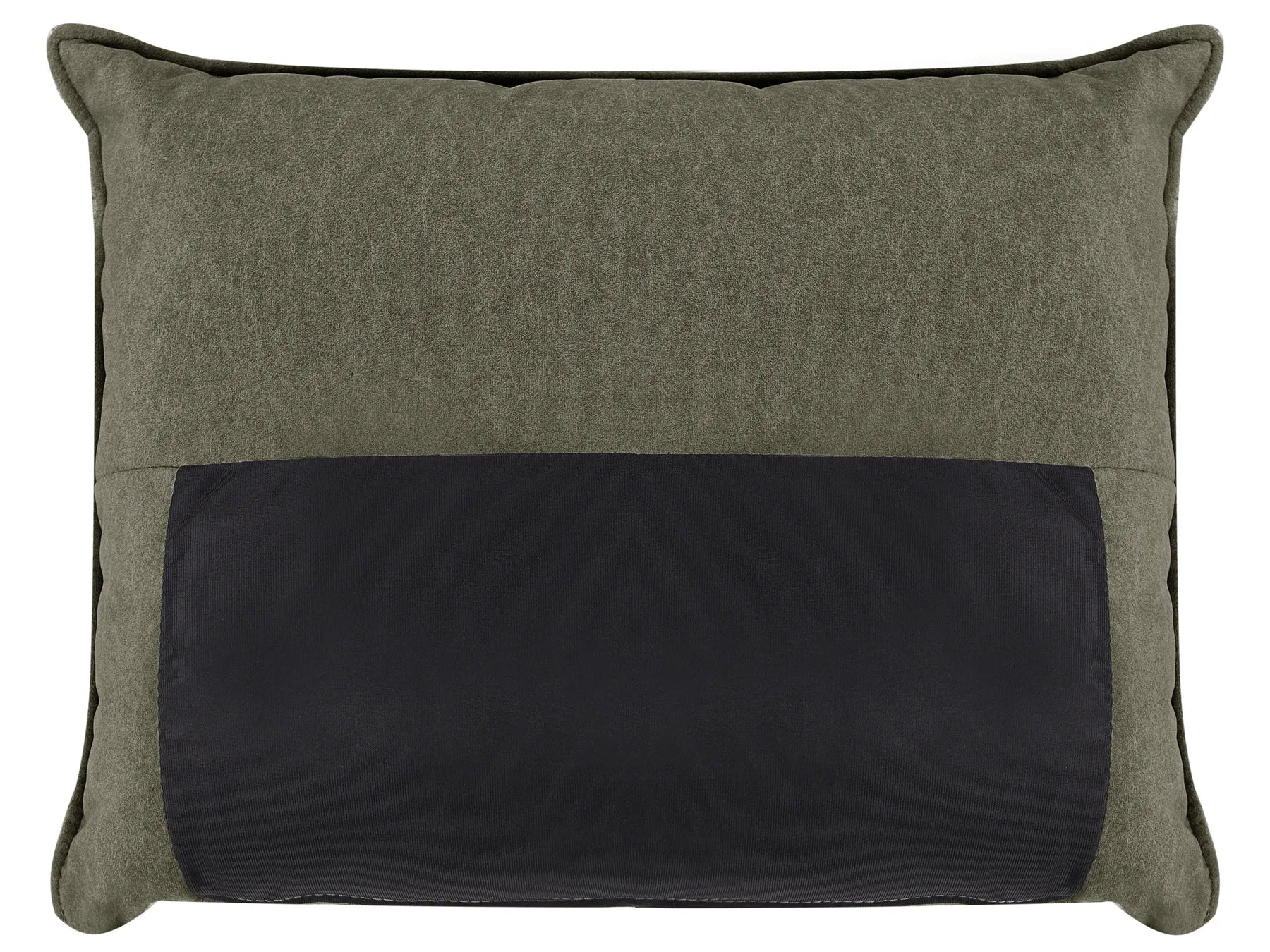 Corner Sofa 3 Seater ELVENES Fabric Dark Green Right Hand