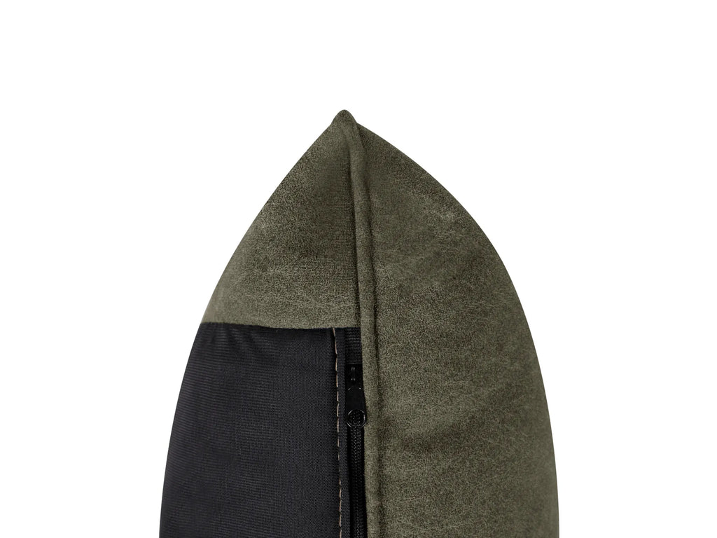 Corner Sofa 3 Seater ELVENES Fabric Dark Green Right Hand