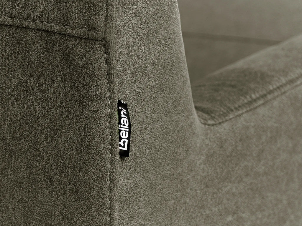 Corner Sofa 3 Seater ELVENES Fabric Dark Green Right Hand