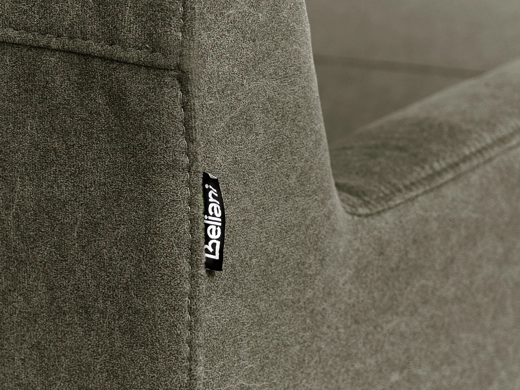 Corner Sofa 3 Seater ELVENES Fabric Dark Green Right Hand