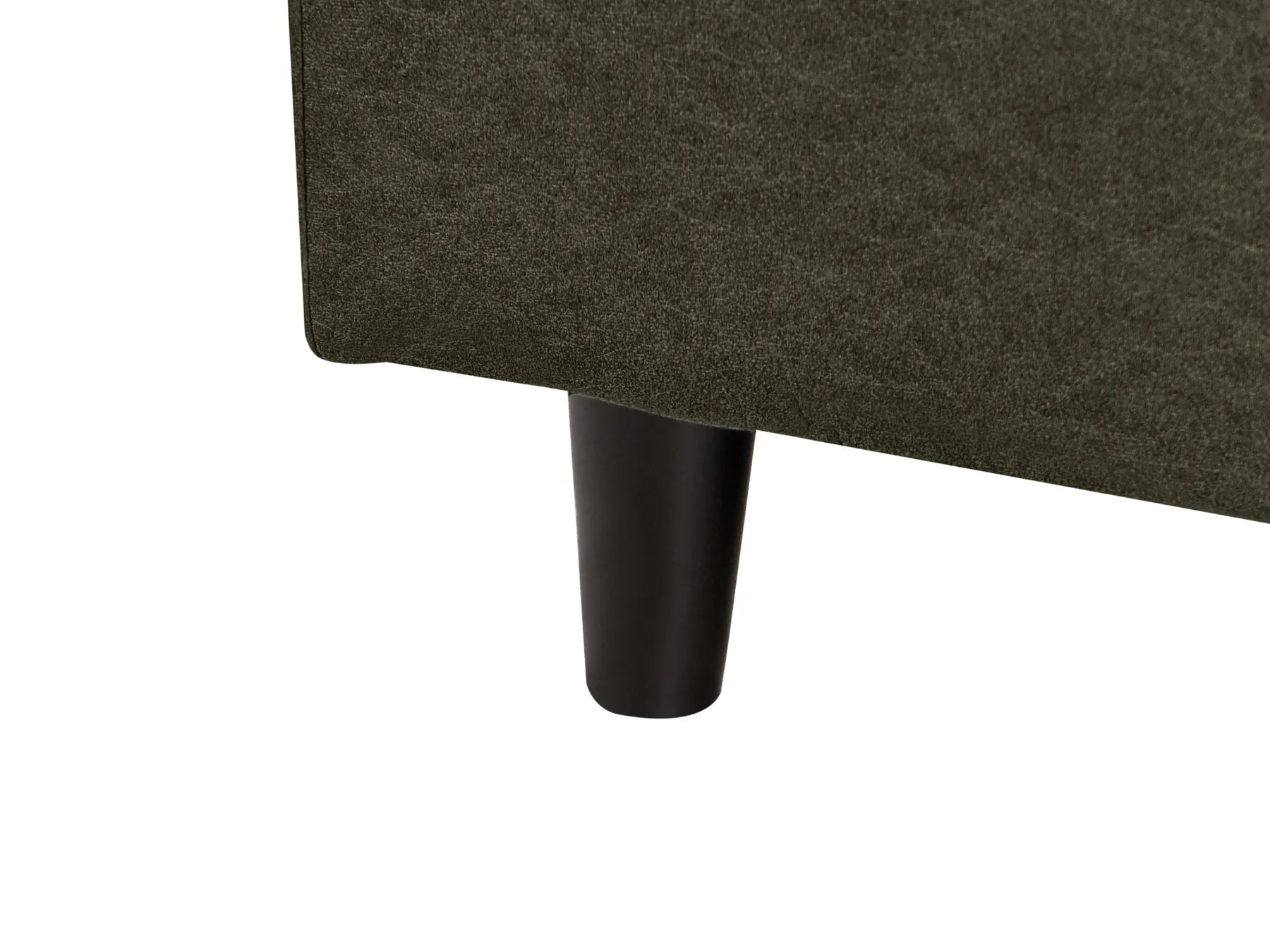 Corner Sofa 3 Seater ELVENES Fabric Dark Green Right Hand