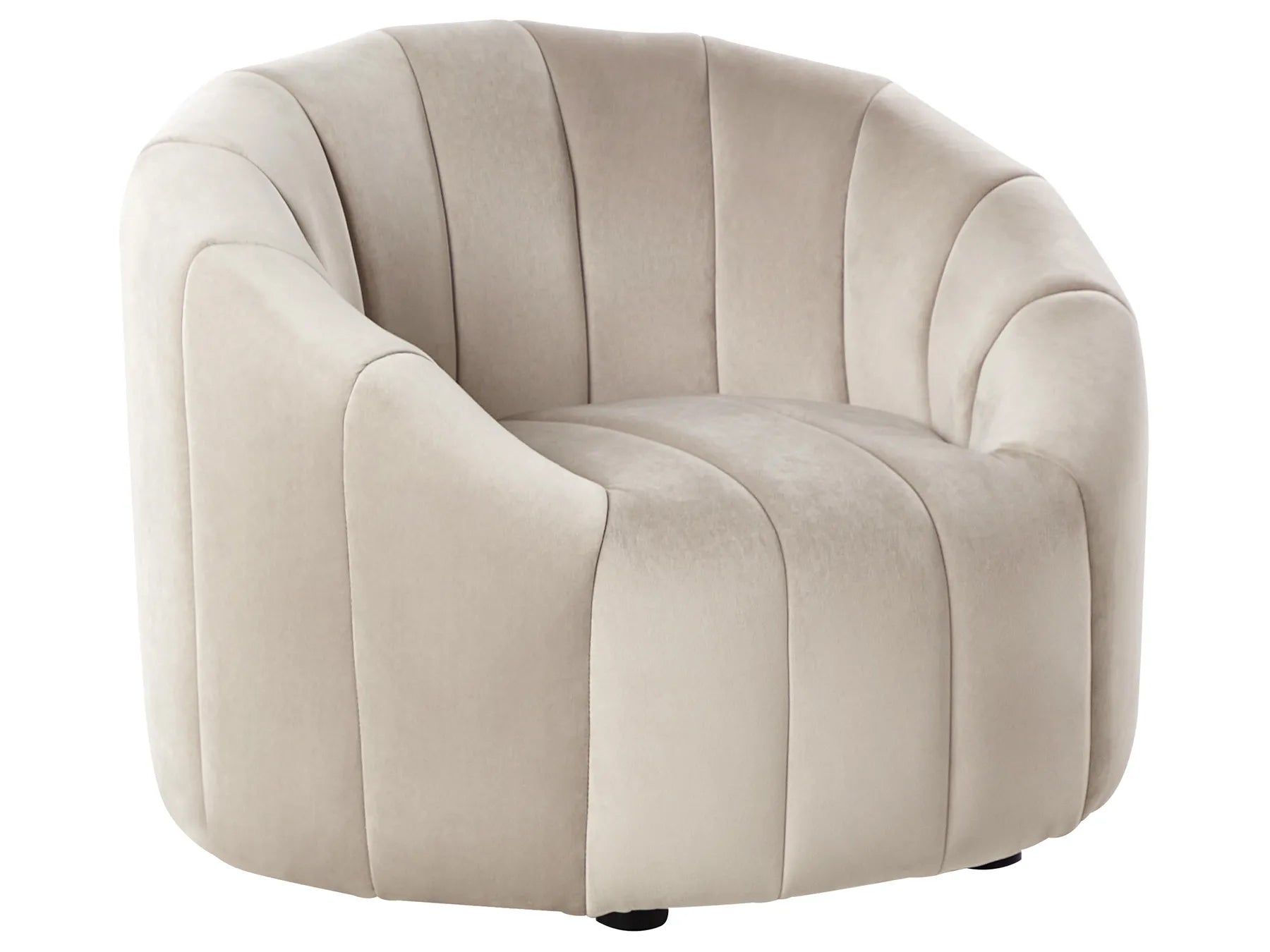 Living Room Set 6 Seater MALUNG Velvet Beige