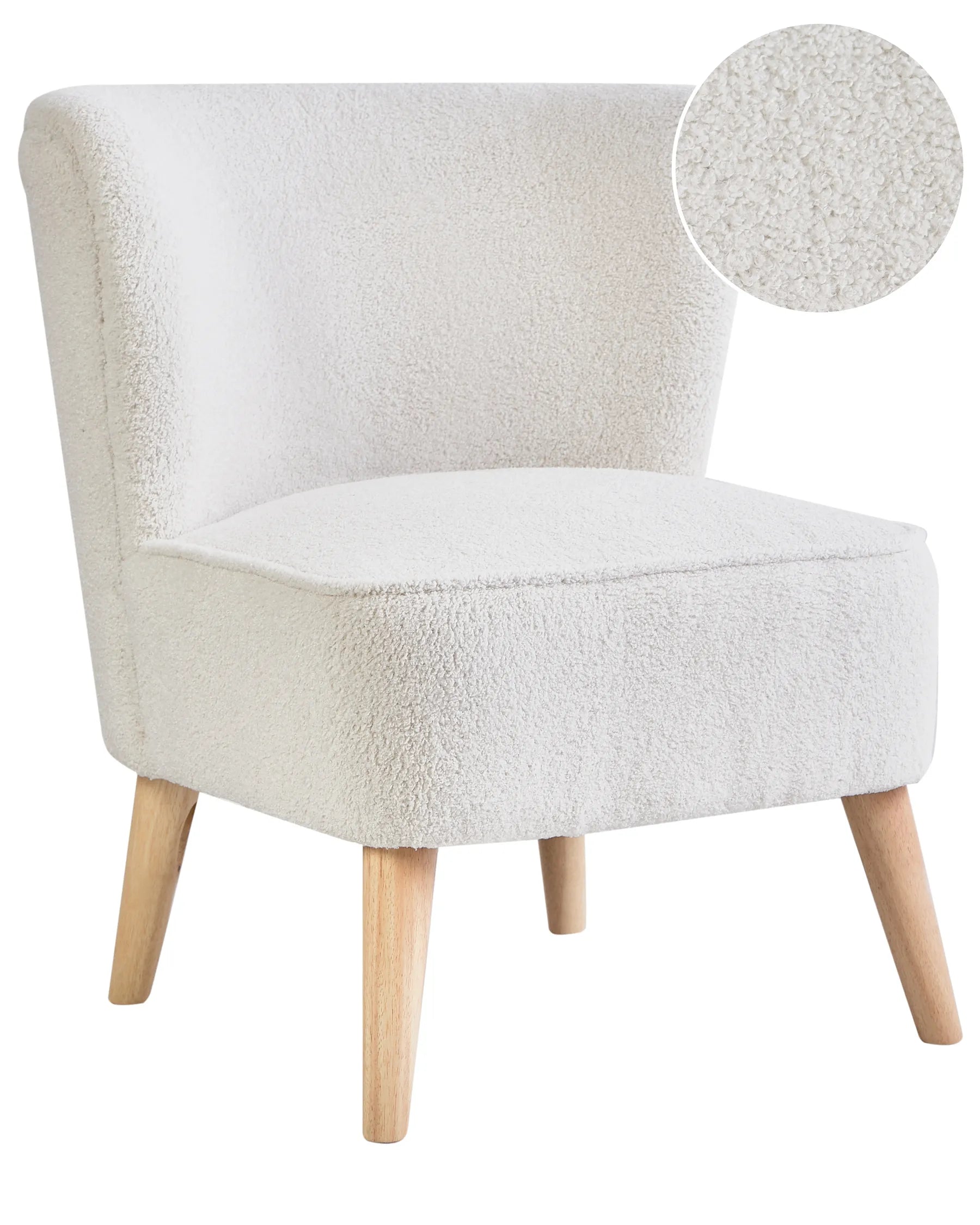 Armchair ALVEN Boucle Off-White