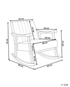 Rocking Chair LEKNES Boucle Off-White