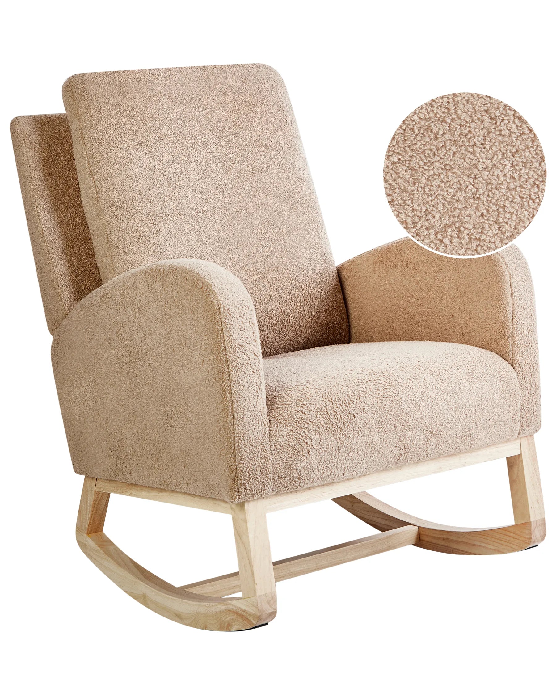 Rocking Chair ALSTA Boucle Beige