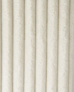 1 Drawer Bedside Table FLAYAT Corduroy Off-White